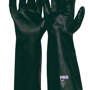 PVC Long Gloves Dark Green