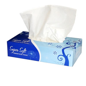 Ecowise Supersoft Facial Tissues 100 per pack, 48 per carton