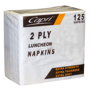 Lunch Napkins 2 ply White Quarter Fold C-nl0120